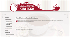 Desktop Screenshot of lounaskahvilakirsikka.com