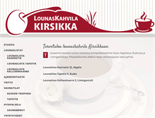 Tablet Screenshot of lounaskahvilakirsikka.com